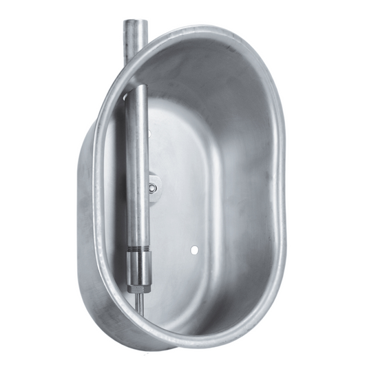 Edelstahl-Beckentränke für Mastschweine - Porkypellets